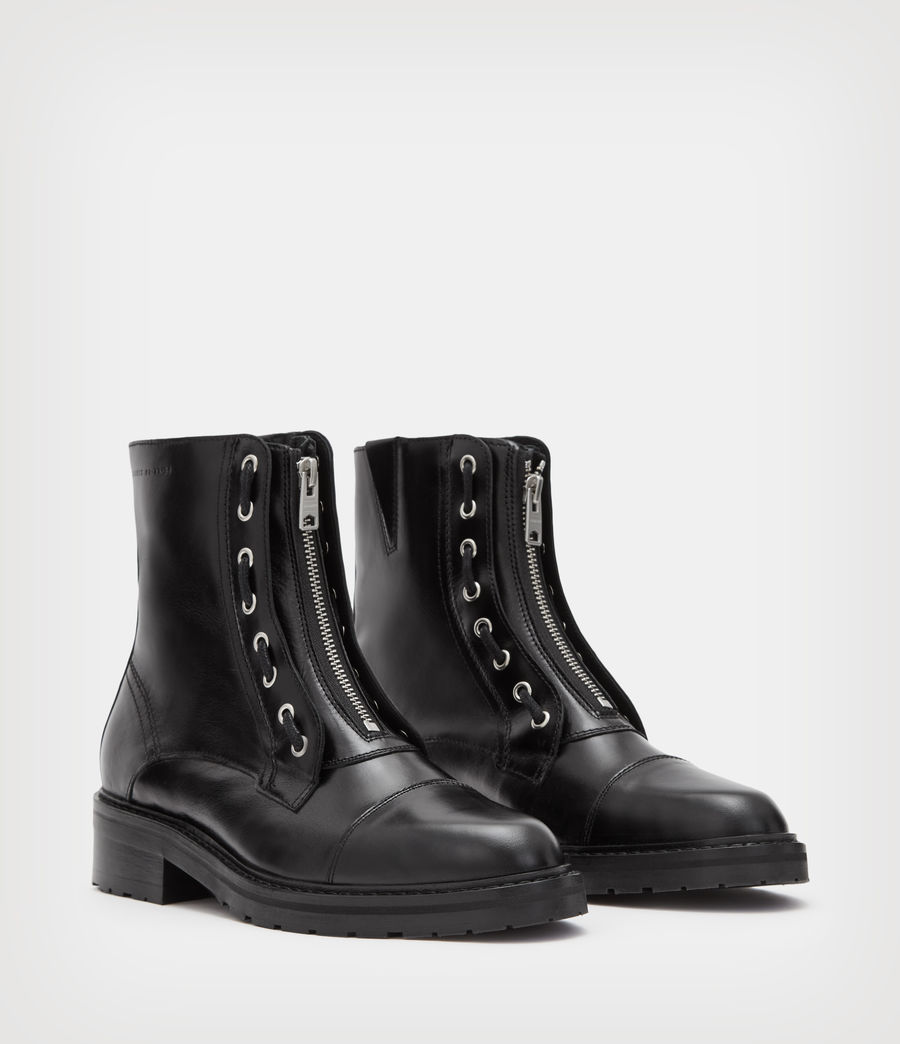 Damen Alaria Leather Boots (black) - Image 5