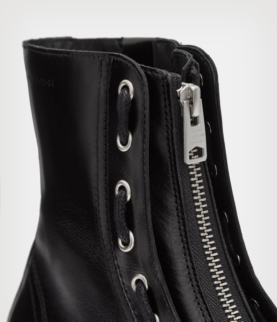Womens Alaria Leather Boots (black) - Image 6