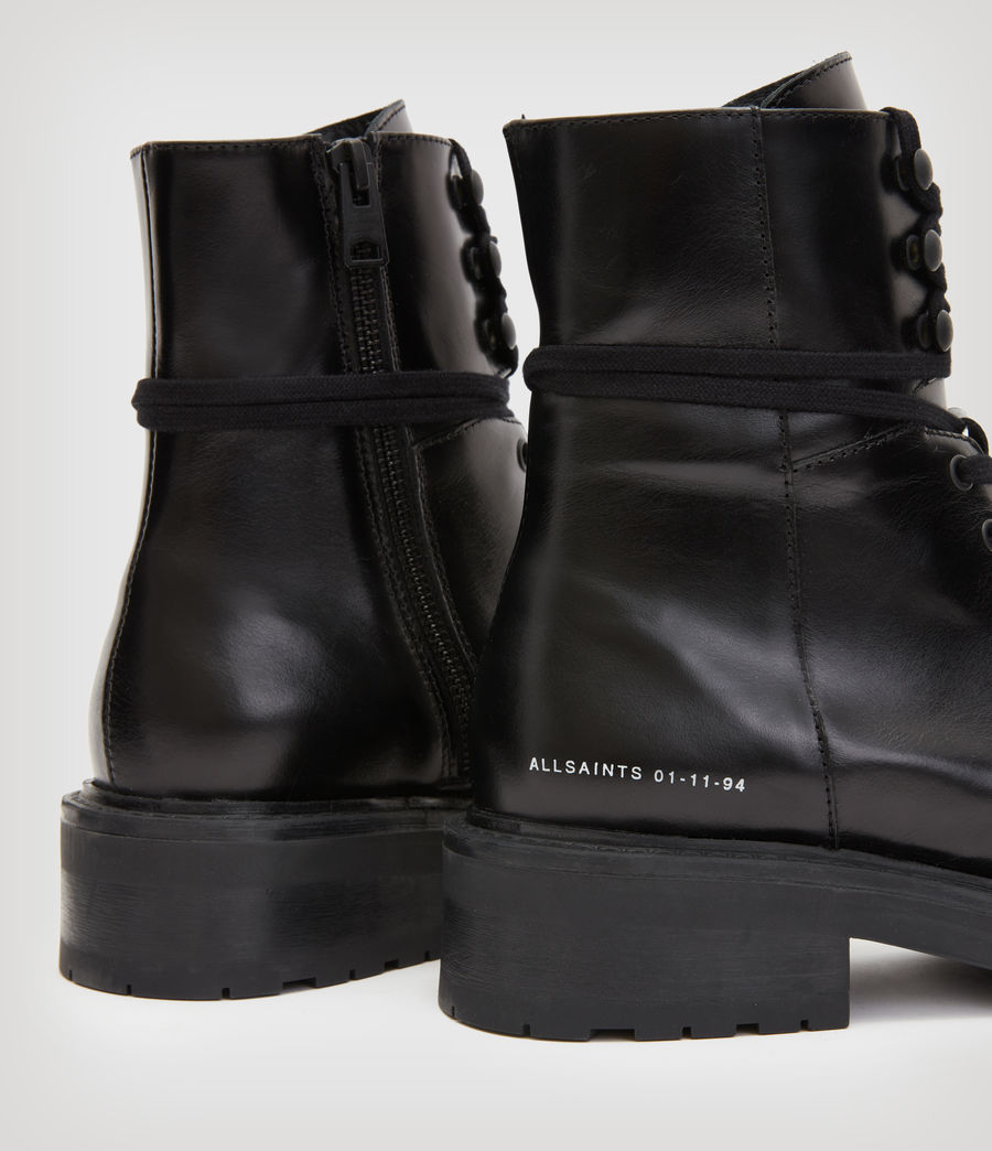 Damen Dusty Leather Boots (black) - Image 6