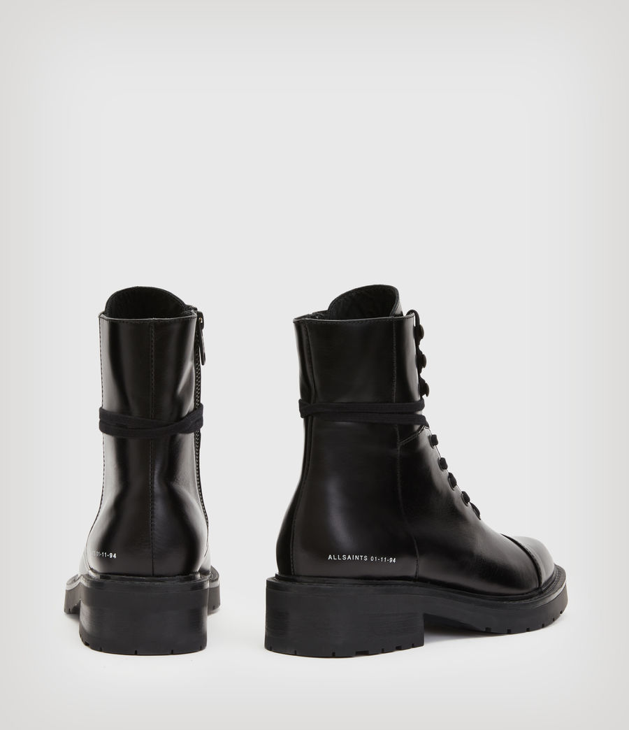 Damen Dusty Leather Boots (black) - Image 7