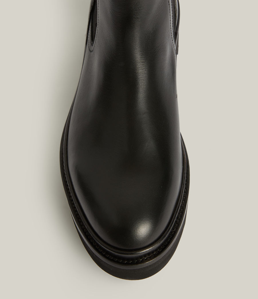 Women's Bea Leather Boots (black) - Image 3