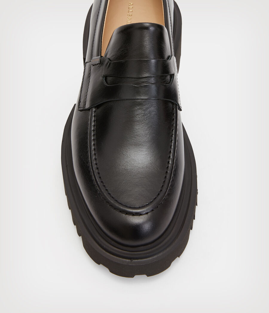 Damen Lola Leather Loafers (black) - Image 2