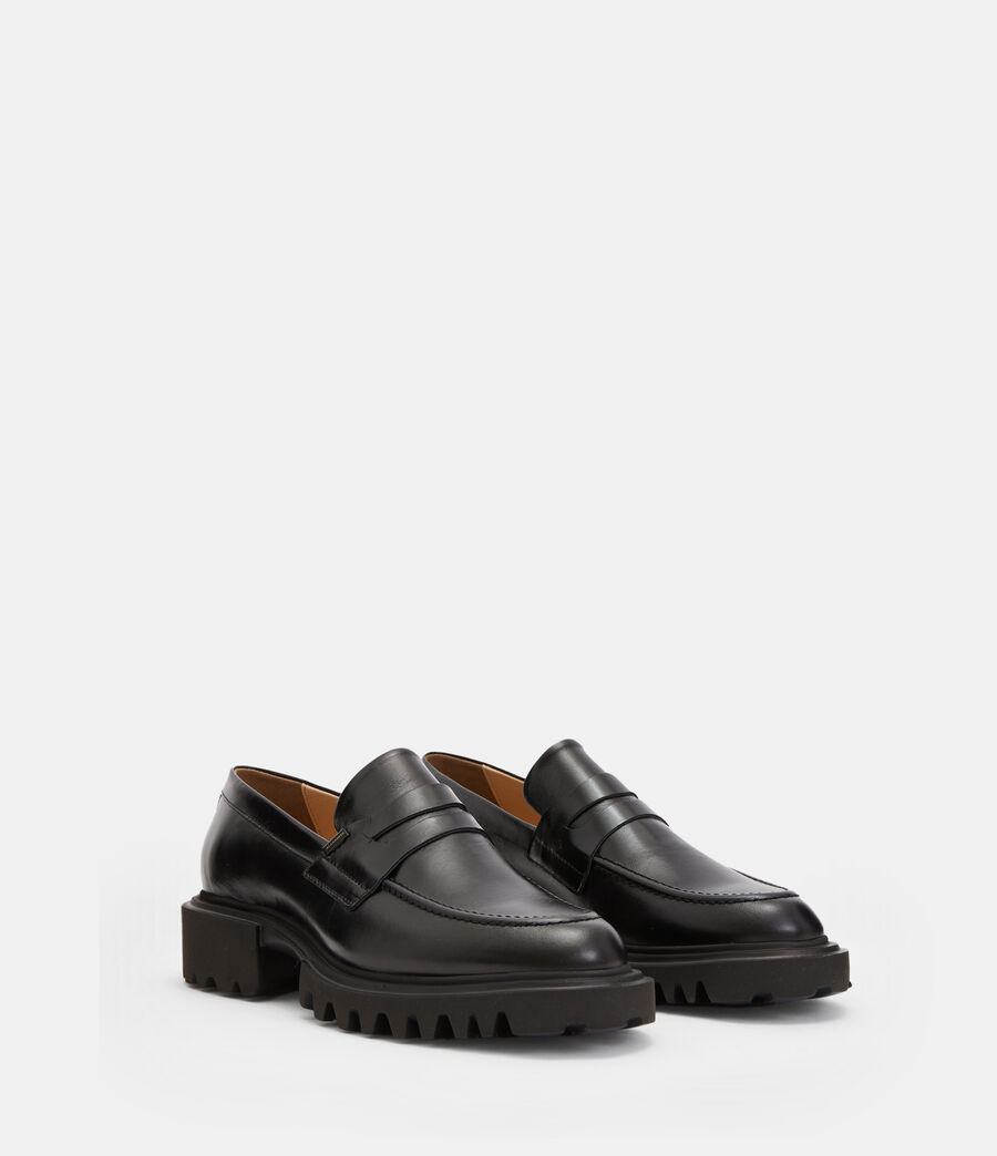 Damen Lola Leather Loafers (black) - Image 3