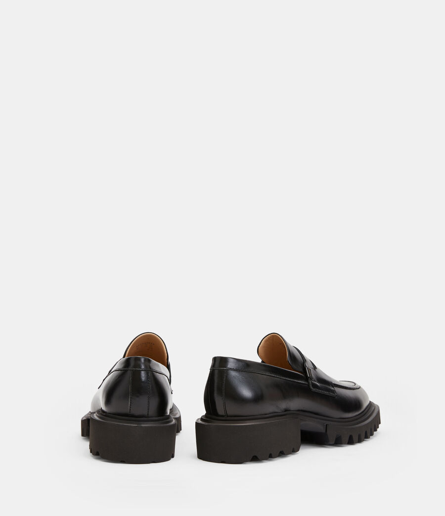 Damen Lola Leather Loafers (black) - Image 5