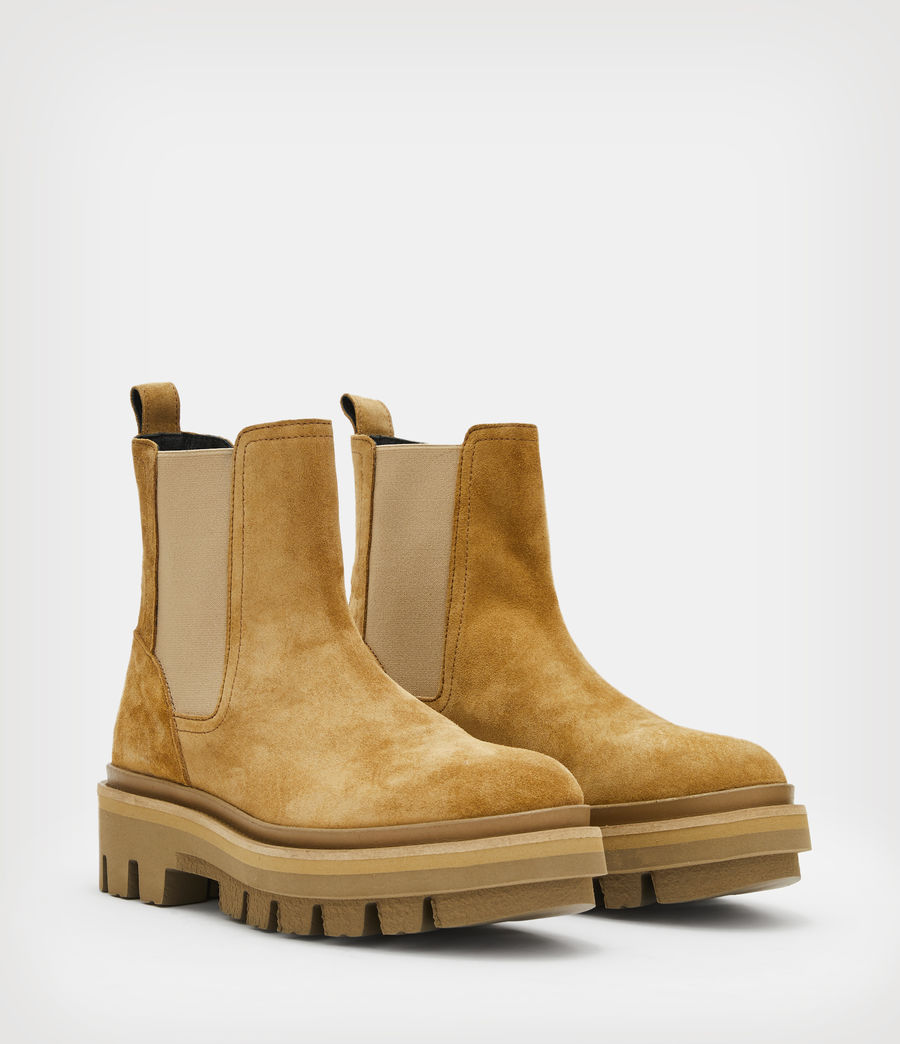 Women's Bea Suede Boots (caramel_brown) - Image 3