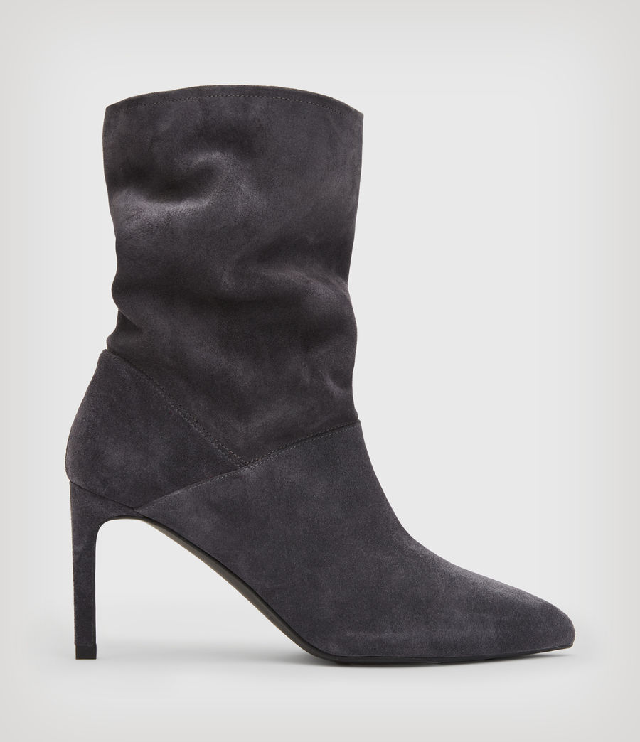 Womens Orlana Suede Boots (grey_steel) - Image 2