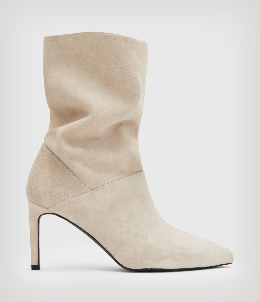 Women's Orlana Suede Boots (stone_white) - Image 2