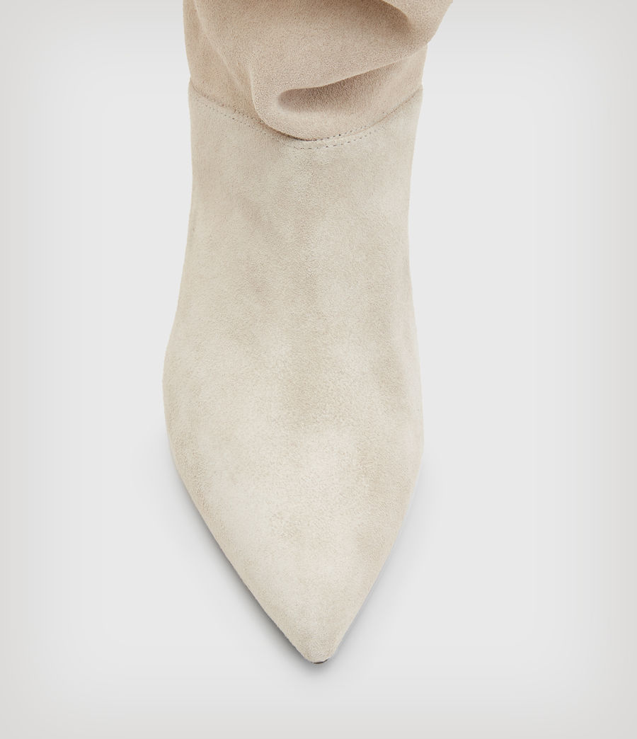 Damen Orlana Suede Boots (stone_white) - Image 3