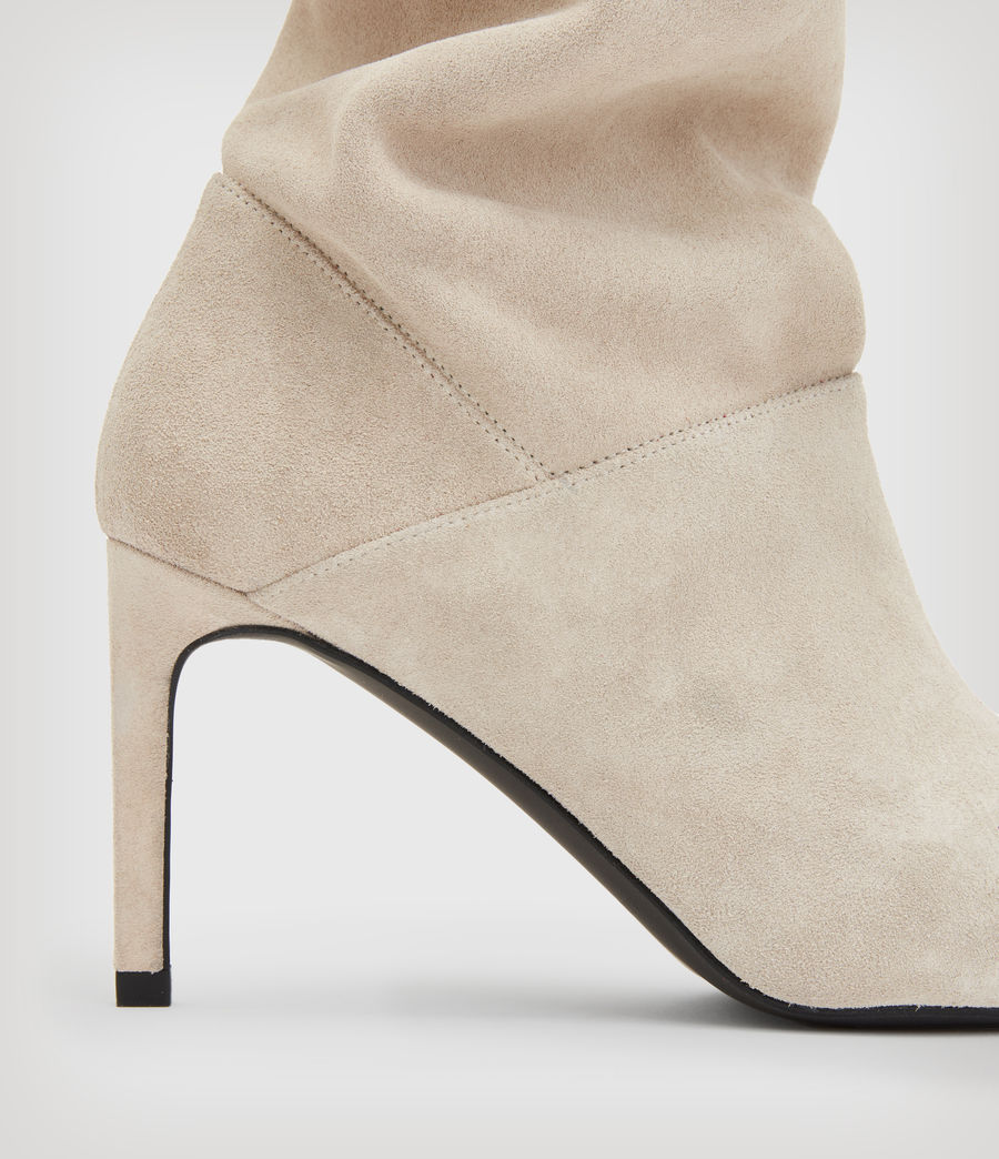 Women's Orlana Suede Boots (stone_white) - Image 6