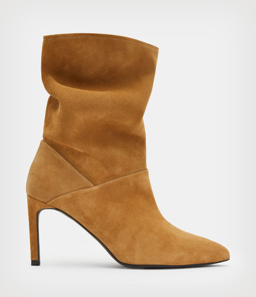 Women's Orlana Suede Boots (caramel_brown) - Image 1