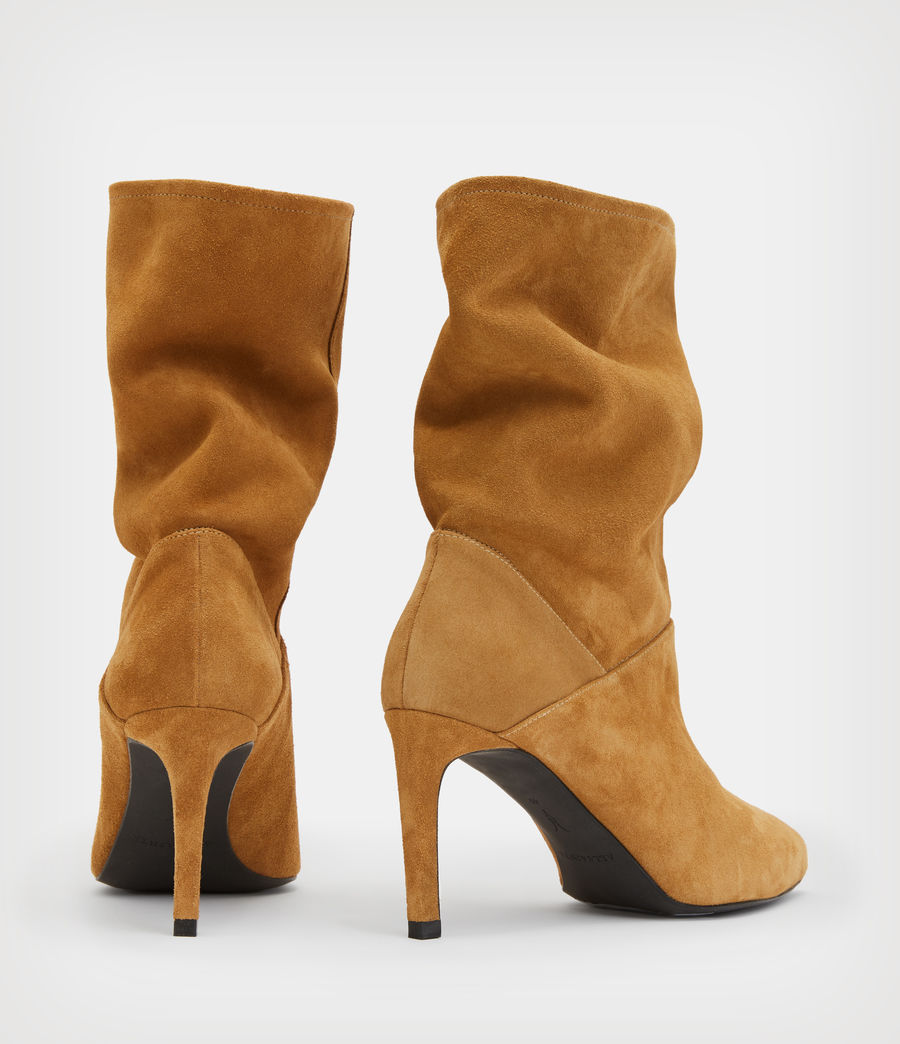 Damen Orlana Suede Boots (caramel_brown) - Image 5