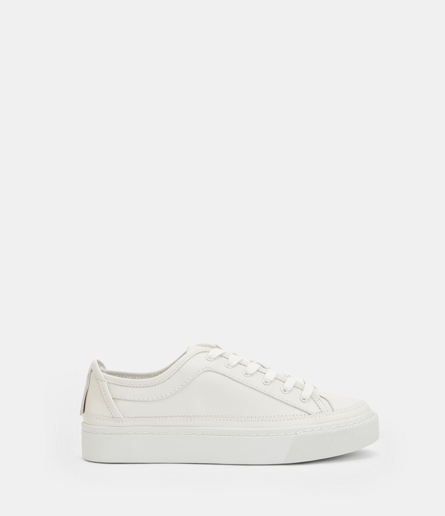Women's Milla Leather Trainers (chalk_white) - Image 1