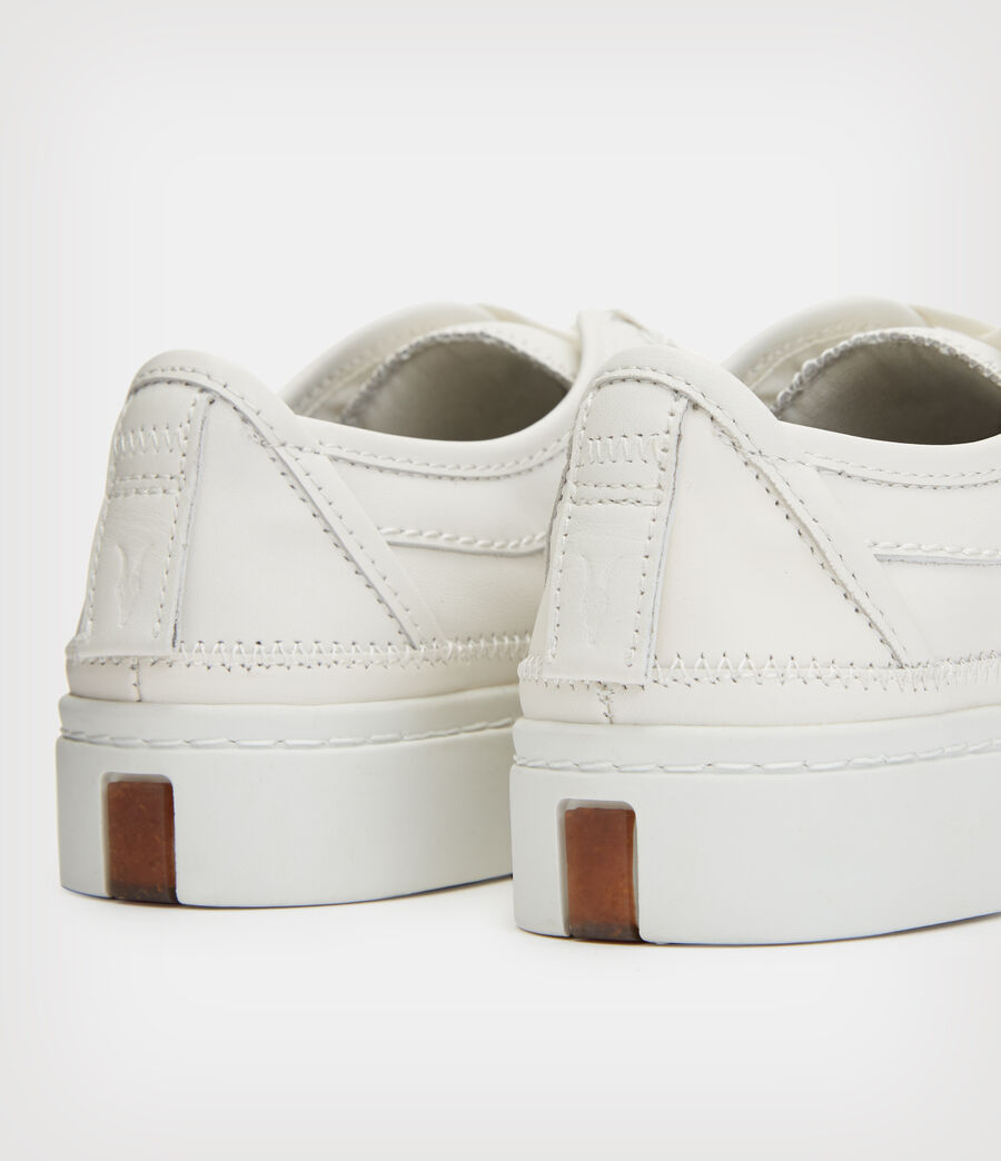 Women's Milla Leather Trainers (chalk_white) - Image 6