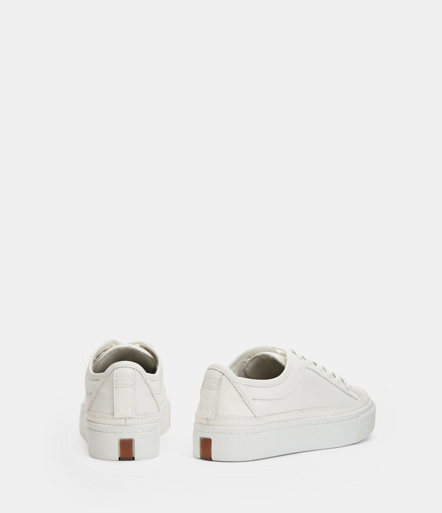 Women's Milla Leather Trainers (chalk_white) - Image 7