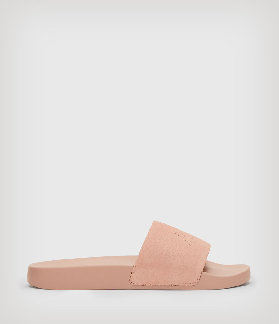 Women's Karli Leather Sliders (misty_pink) - Image 2