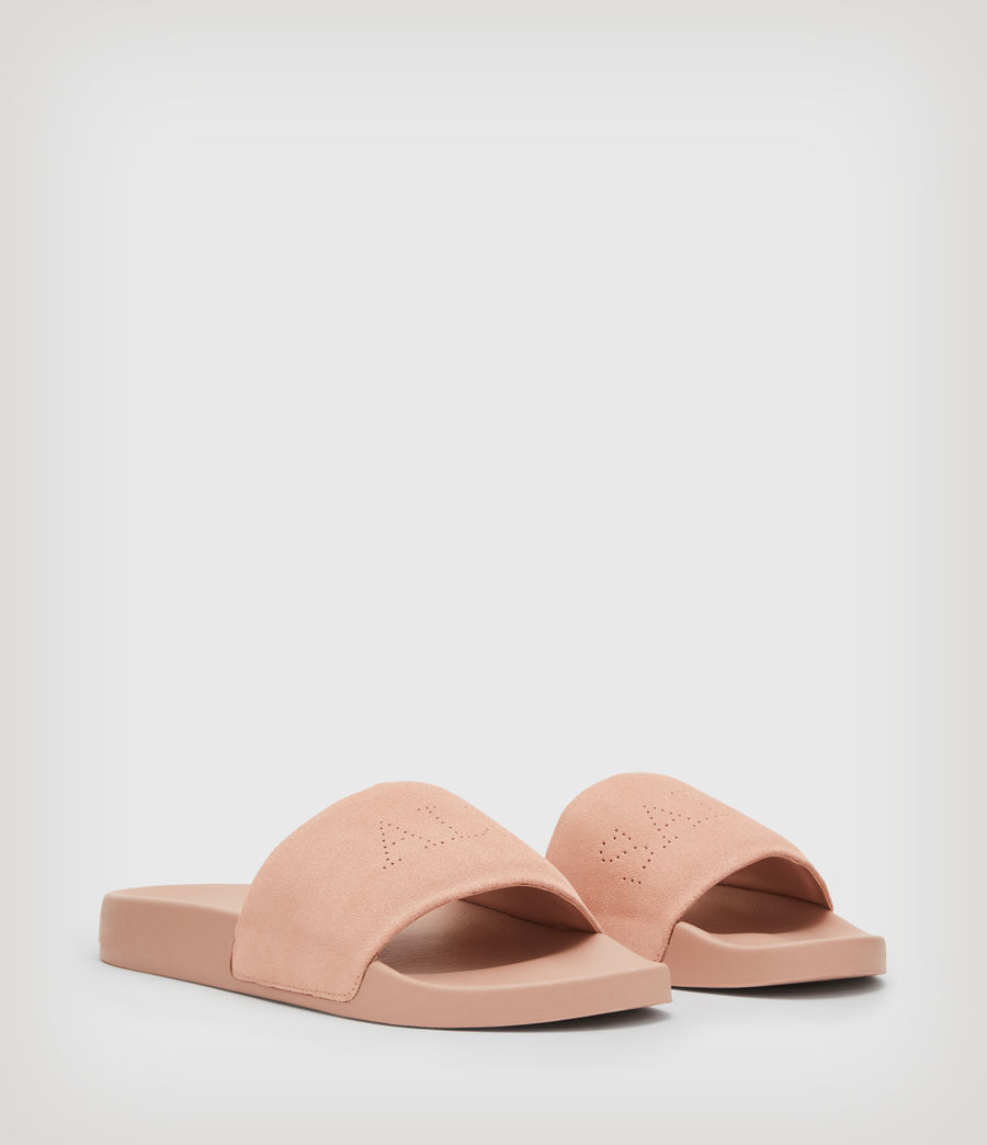 Women's Karli Leather Sliders (misty_pink) - Image 5