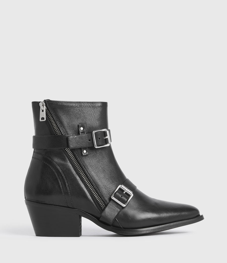 ALLSAINTS UK: Womens Lior Leather Boots (black)