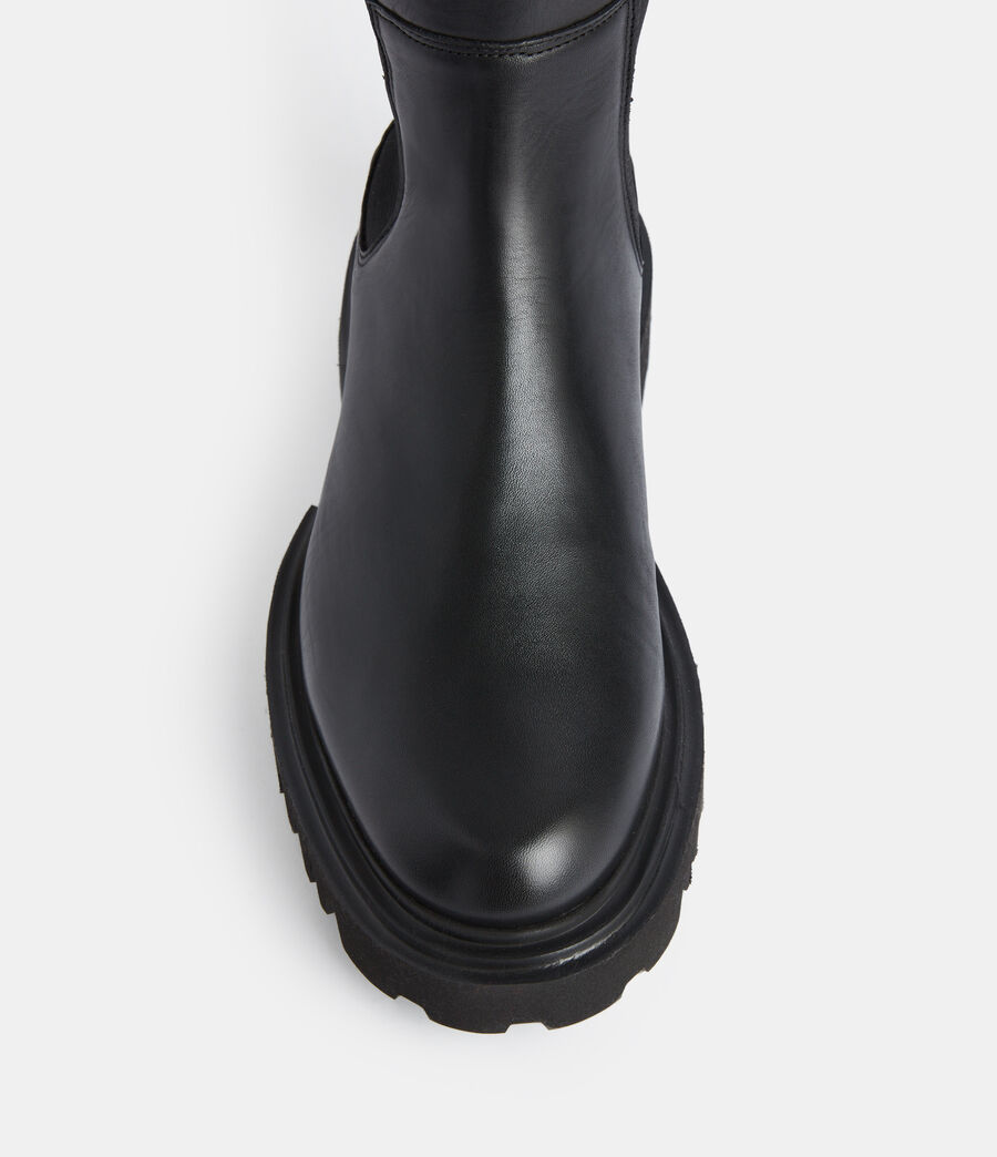 Womens Maeve Leather Boots (black) - Image 3