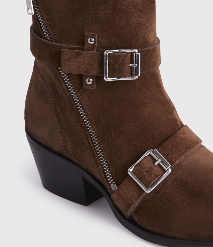 all saints suede boots