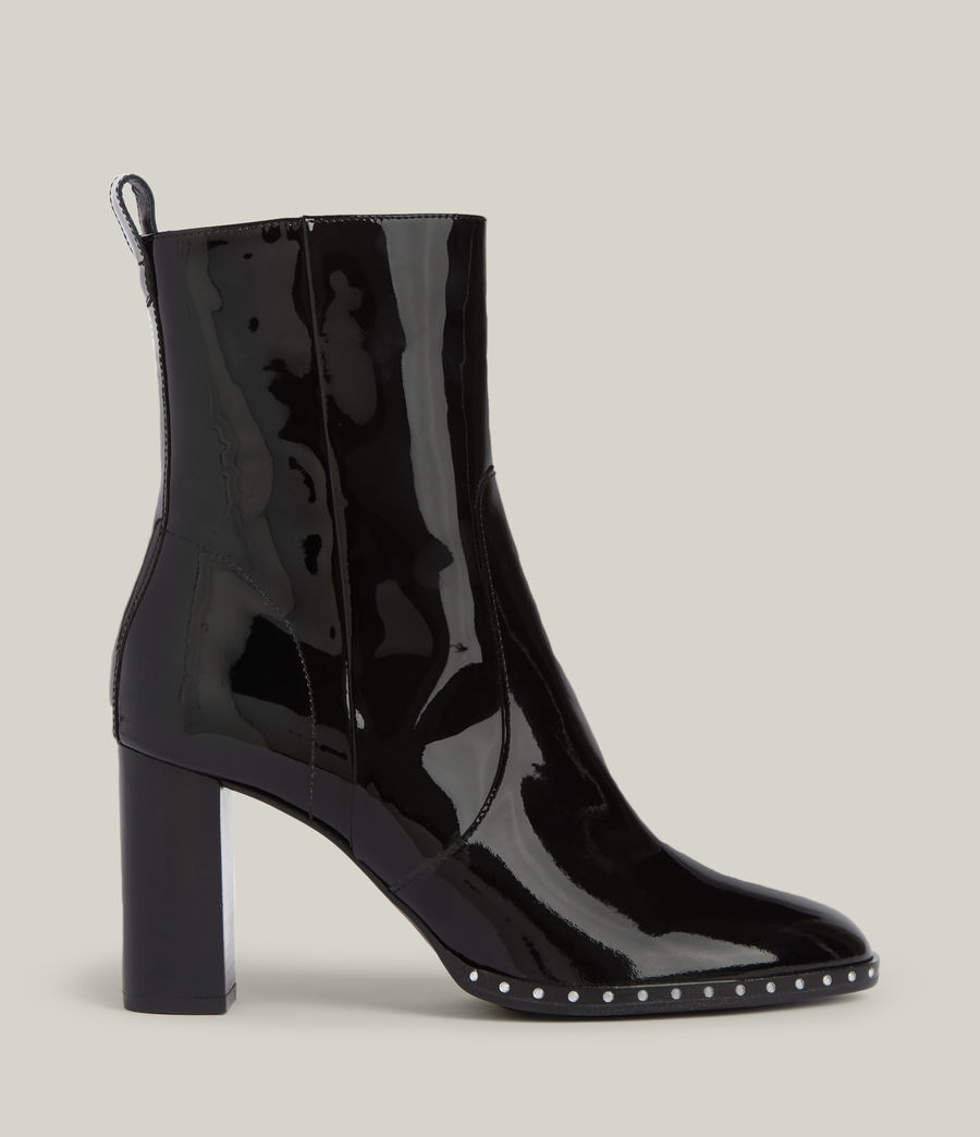 Women's Marlie Patent Leather Boots (black) - Image 1