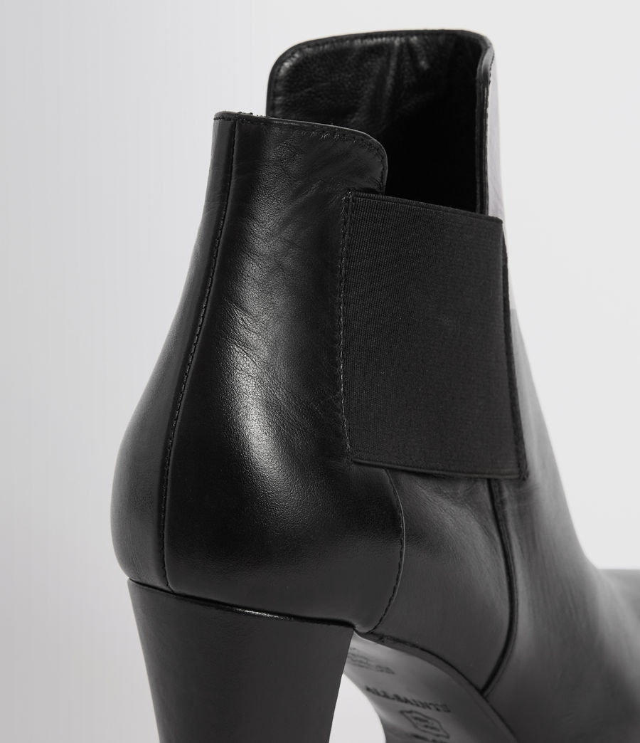 all saints black chelsea boots