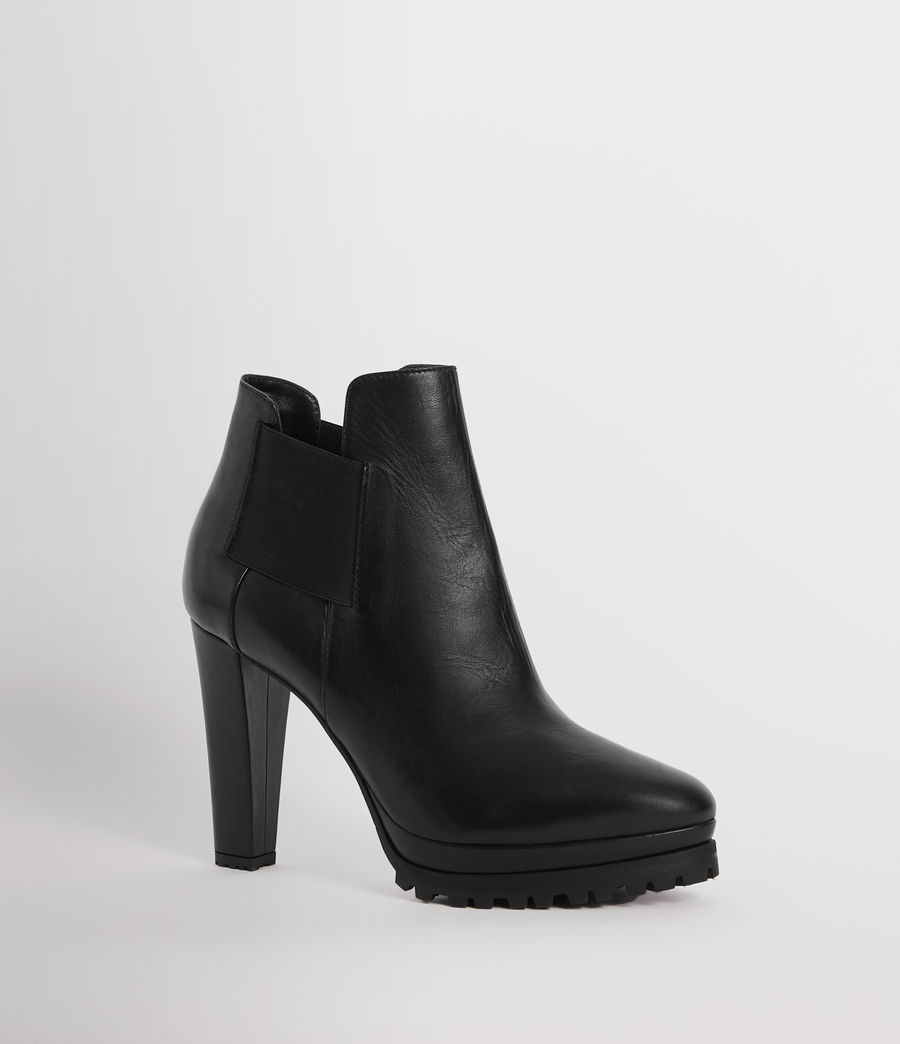 all saints black chelsea boots