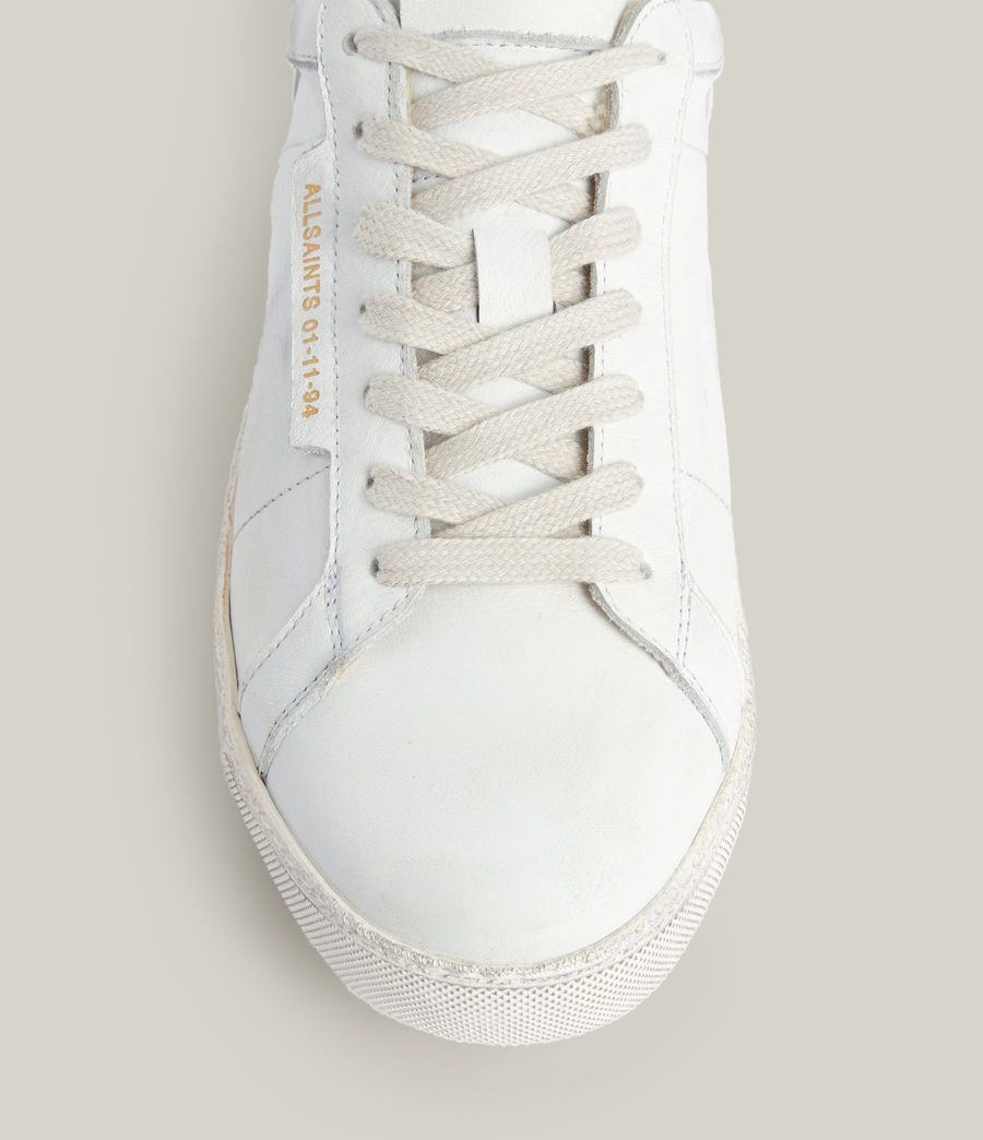 Womens Sheer Shearling Sneakers (white) - Image 3