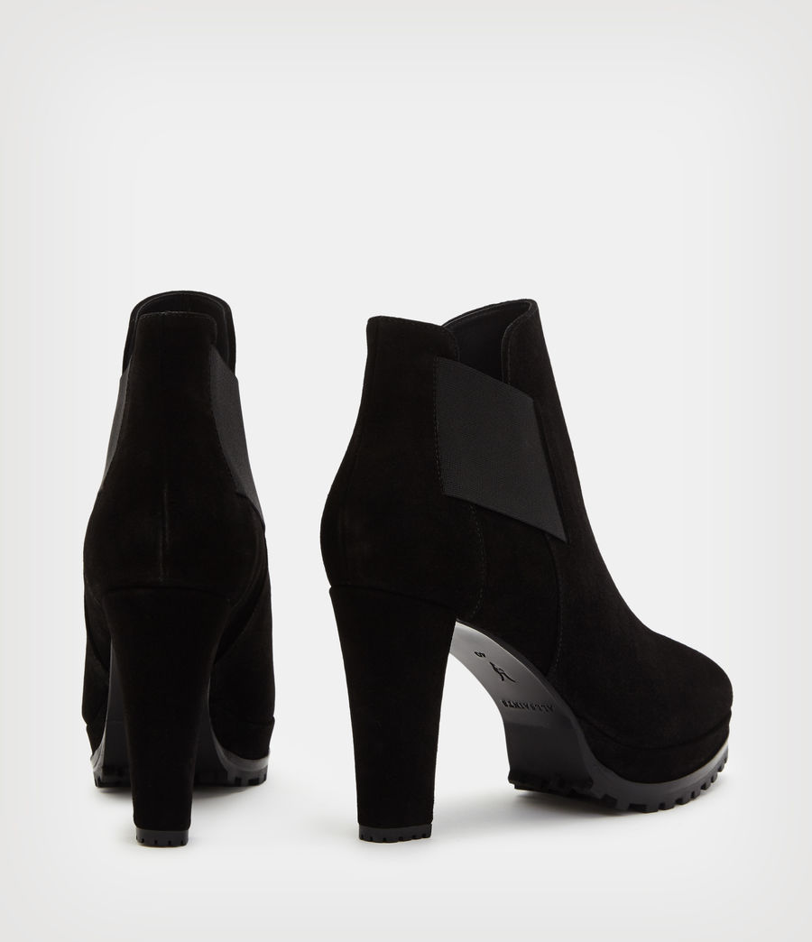 Women's Sarris Suede Boots (black) - Image 5