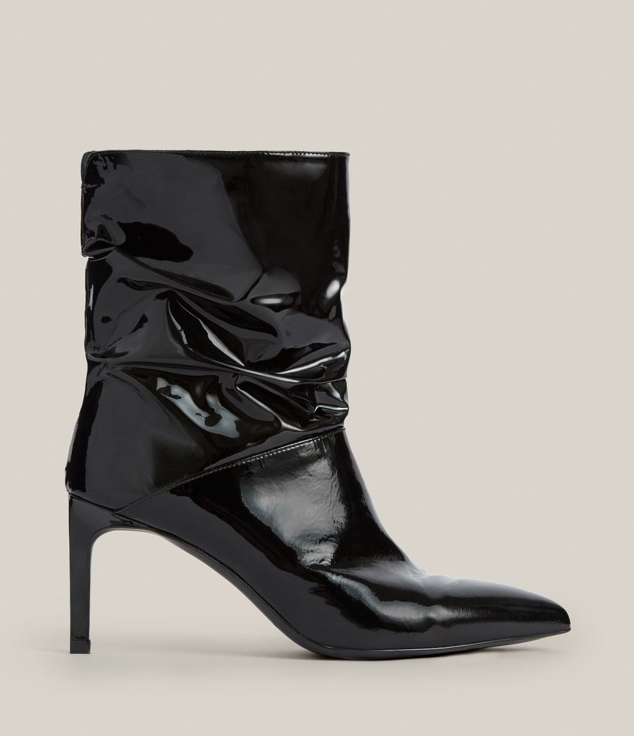 Damen Orlana Patent Leather Boots (black) - Image 1