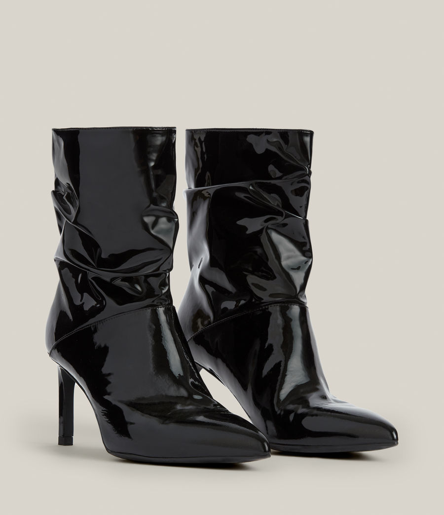 Damen Orlana Patent Leather Boots (black) - Image 3