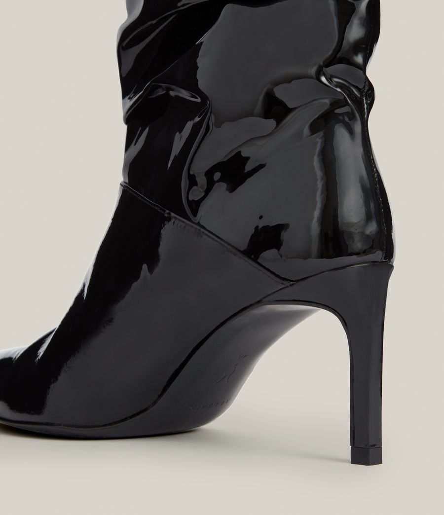 Women's Orlana Patent Leather Boots (black) - Image 4