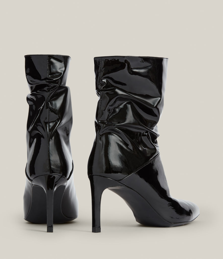 Damen Orlana Patent Boots (black) - Image 5