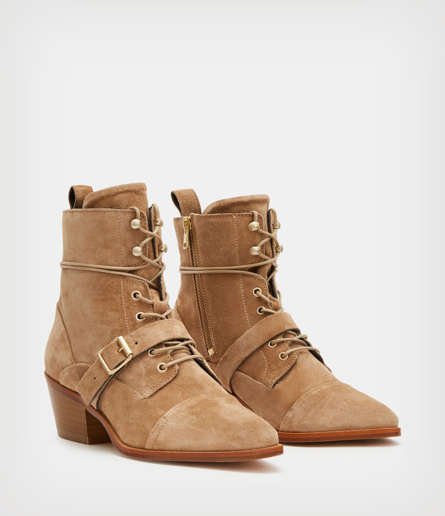 Women's Katy Suede Boots (cognac_sand) - Image 3