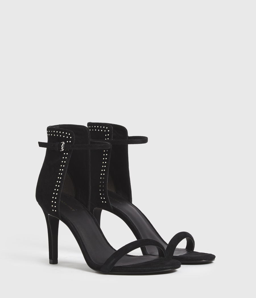 Womens Avia Suede Sandals (black) - Image 3