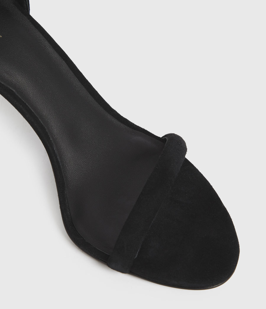 Womens Avia Suede Sandals (black) - Image 4