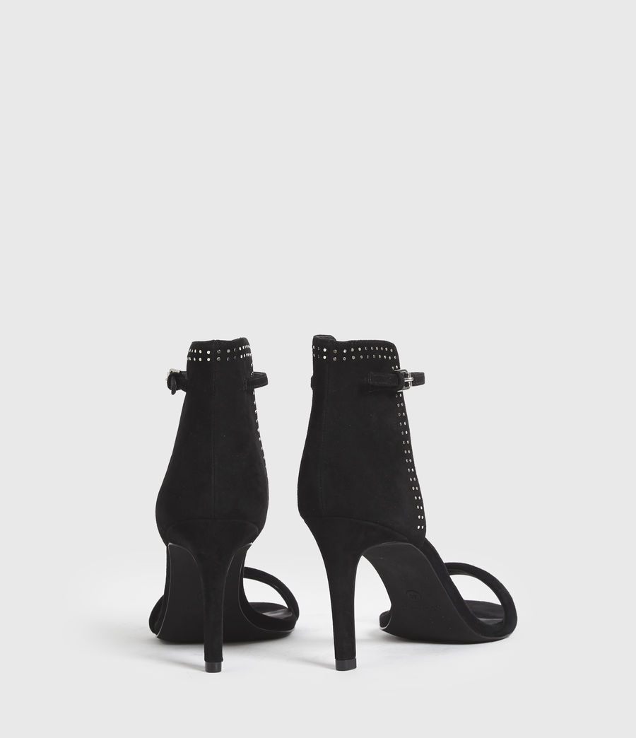 Womens Avia Suede Sandals (black) - Image 6