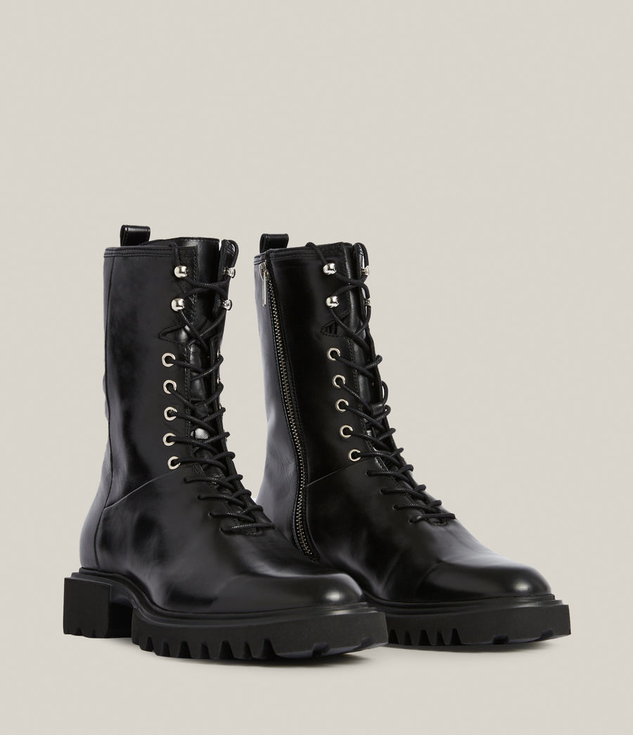 dr martens black glitter boots junior