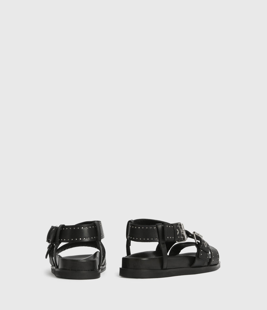 nina black sandals