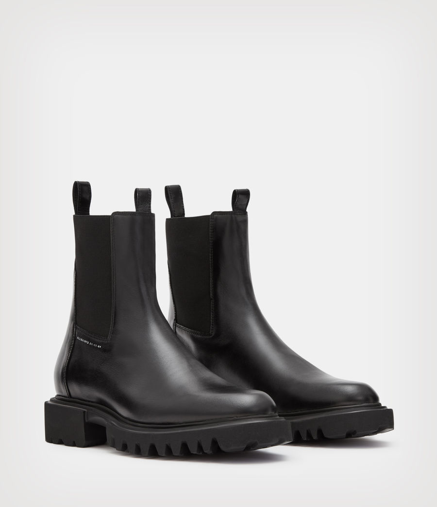 Damen Hayley Leder Boots (black) - Image 5
