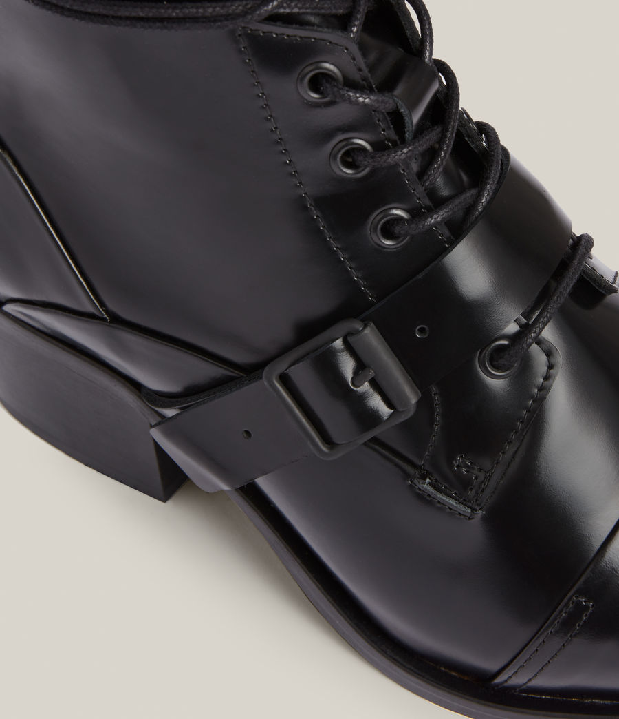Womens Katy Poli Leather Boots (black) - Image 6