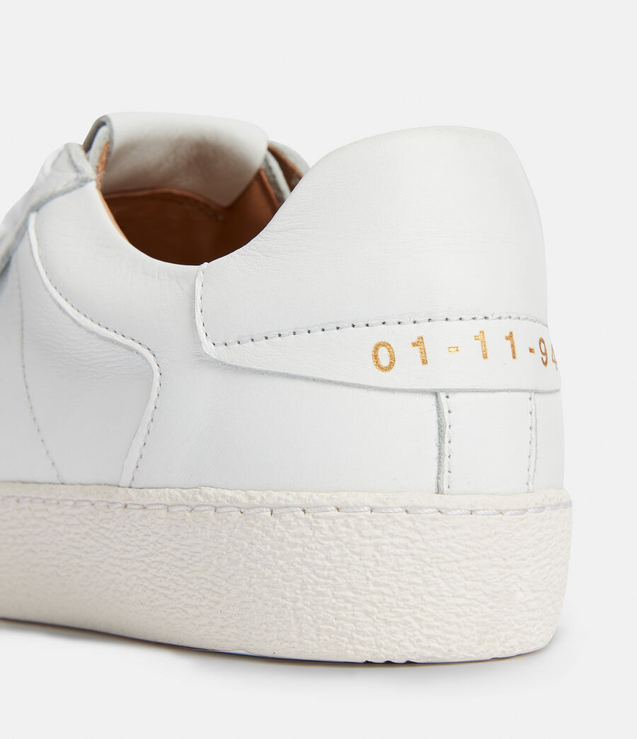 Women's Sheer Leather Trainers (white) - Image 6