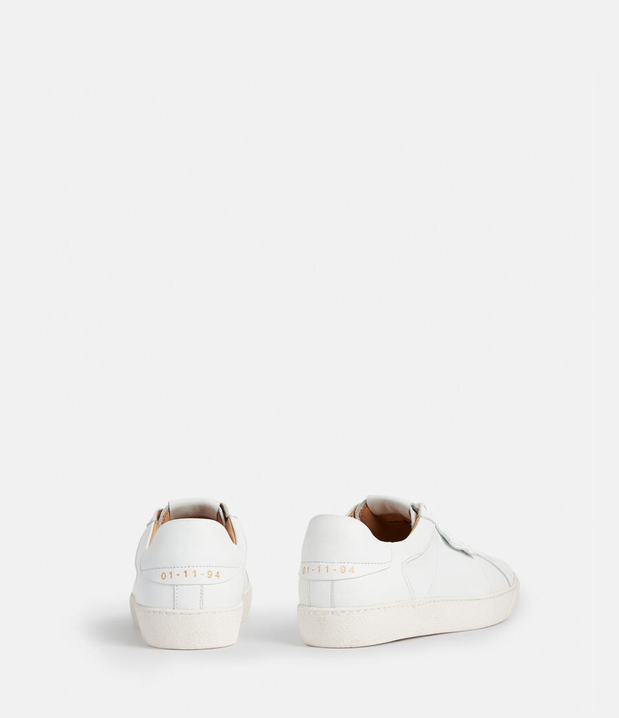 Women's Sheer Leather Trainers (white) - Image 7