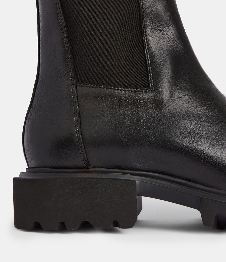Women's Hallie Leather Boots (black) - Image 6