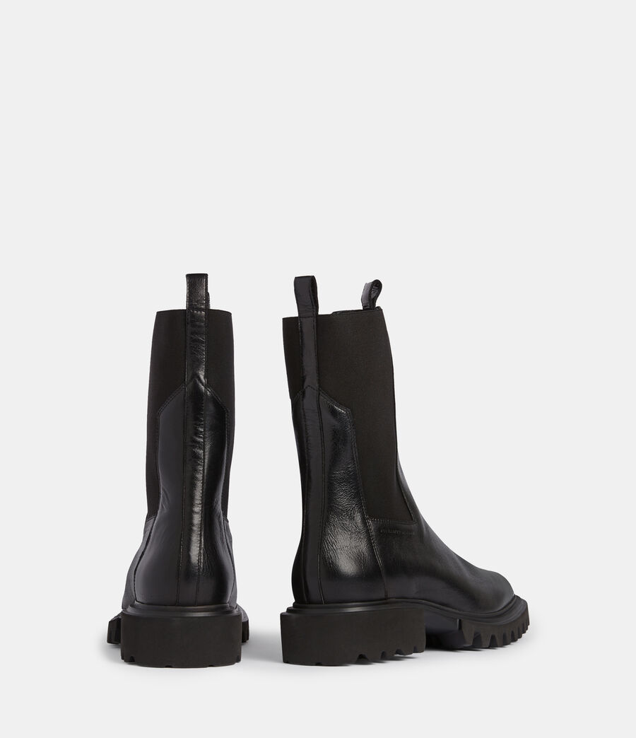 Women's Hallie Leather Boots (black) - Image 7