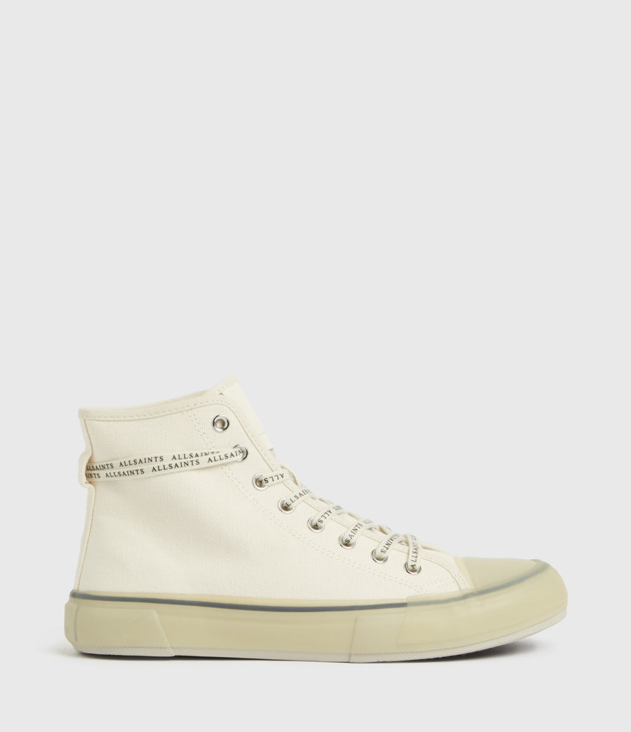 Womens Jaxal High Top Canvas Sneakers (white) - Image 1