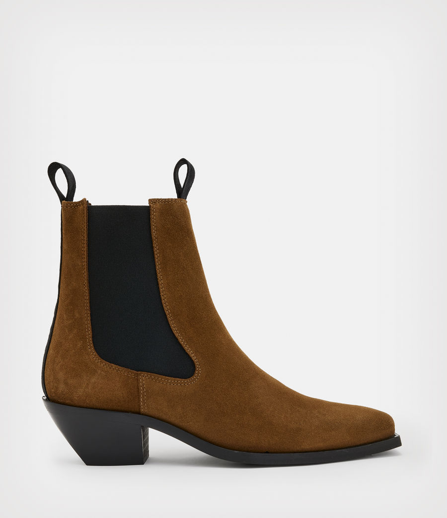 Damen Vally Wildleder Boots (tan_brown) - Image 1
