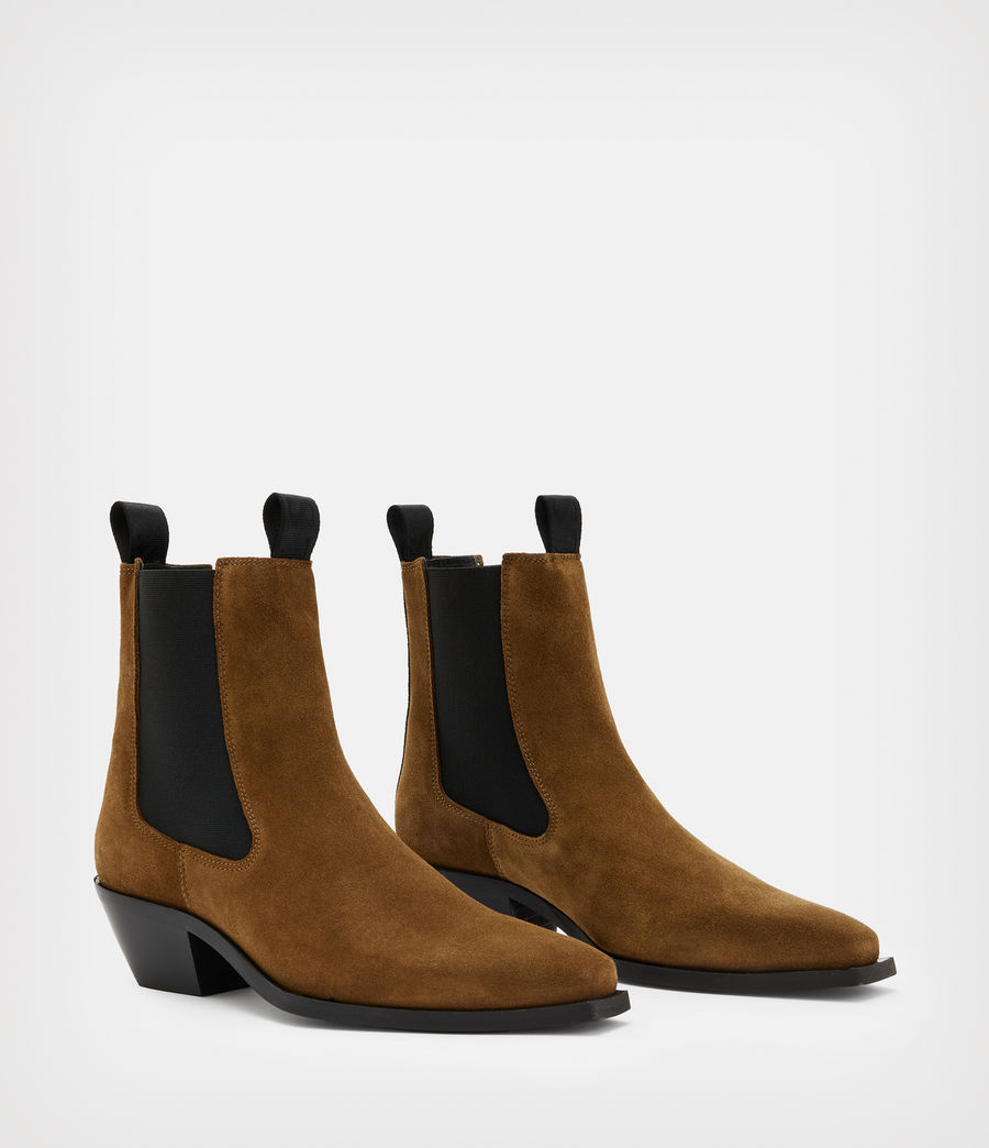 Damen Vally Wildleder Boots (tan_brown) - Image 3
