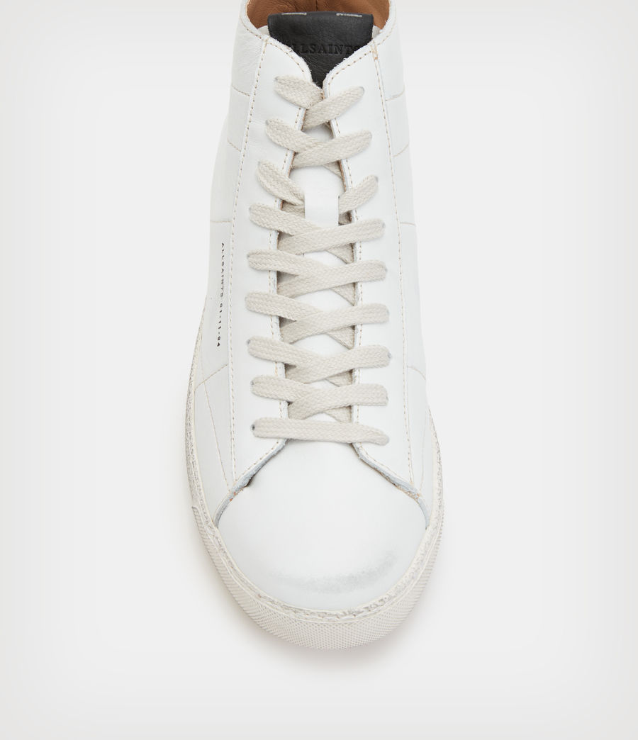 Women's Tundy Logo Leather High Top Trainers (white) - Image 2