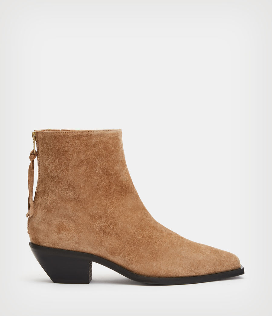Women's Lenora Suede Boots (cognac_sand) - Image 1