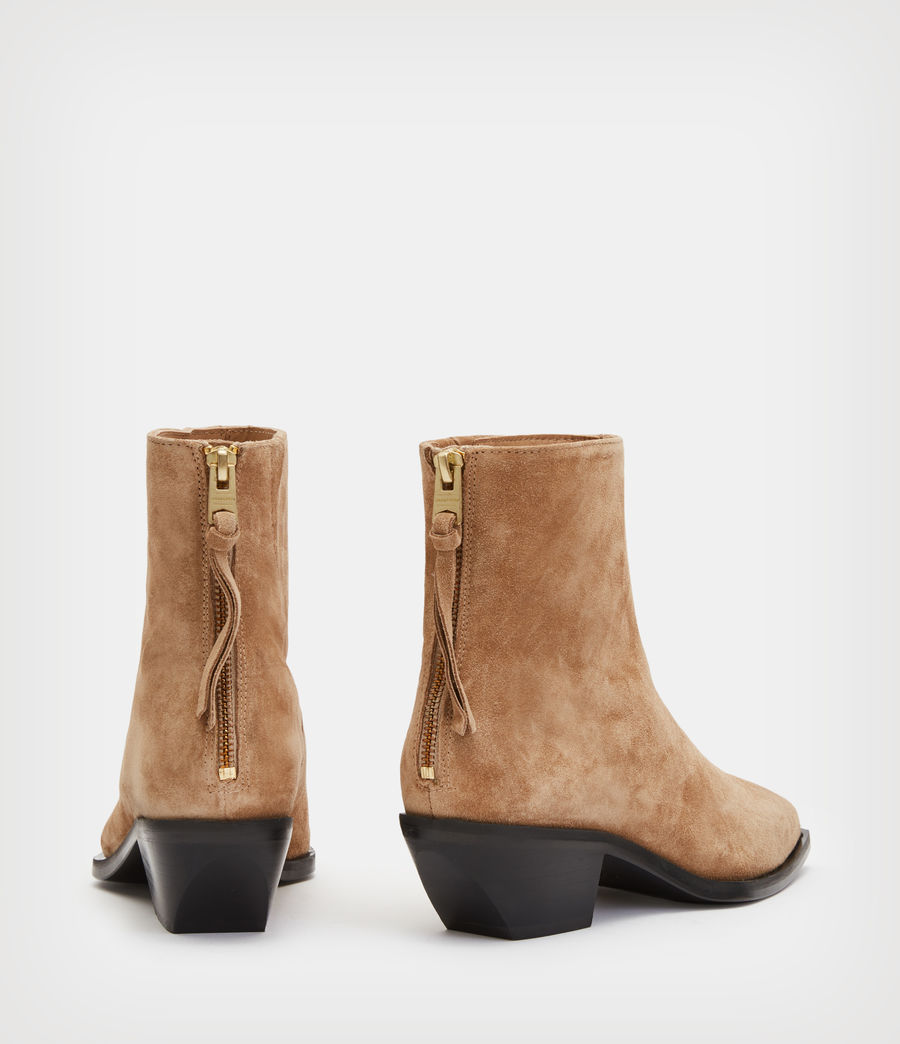 Women's Lenora Suede Boots (cognac_sand) - Image 2